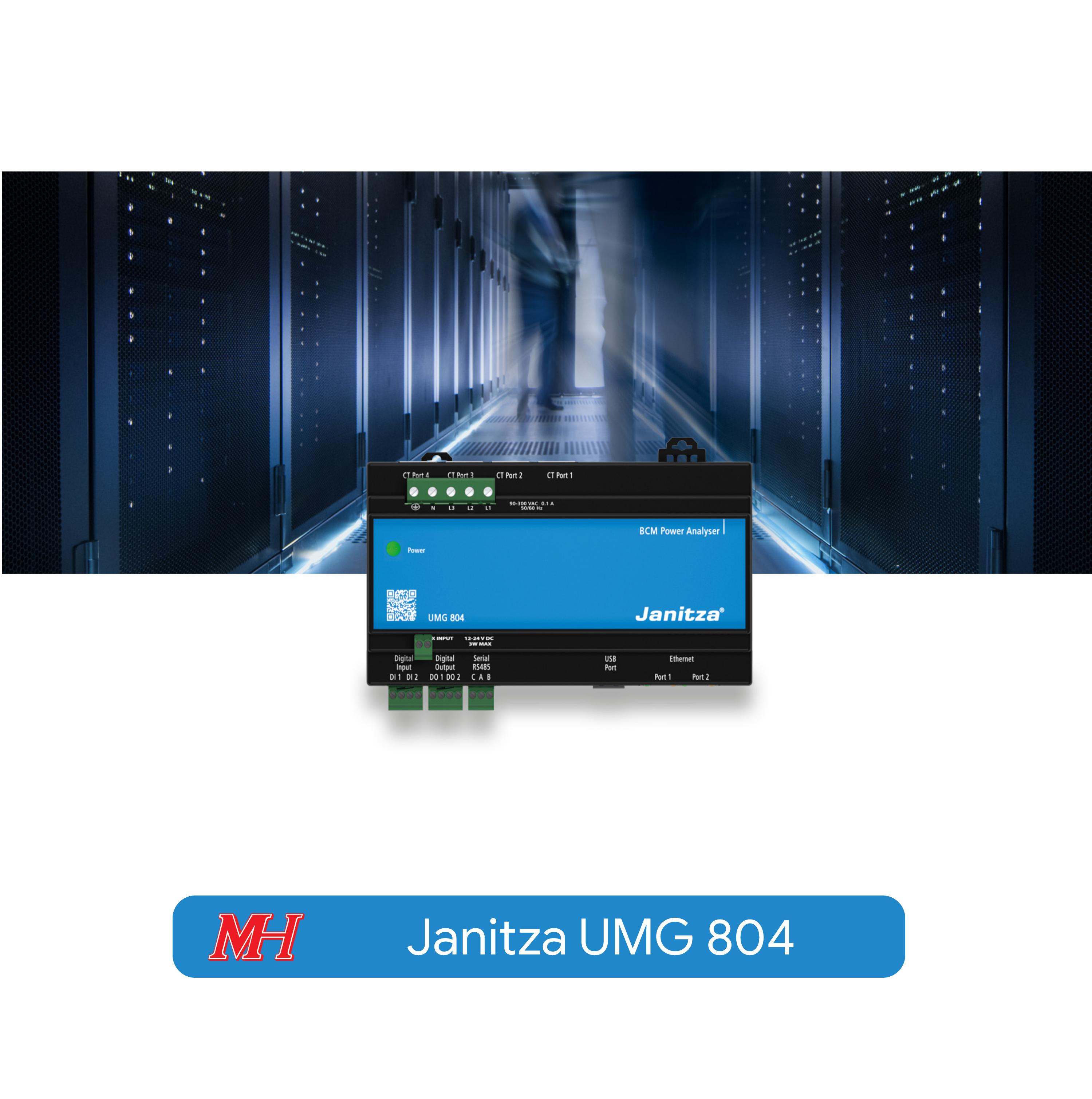 Janitza UMG 804 - Giải pháp giám sát mạch nhánh cho tủ PDU