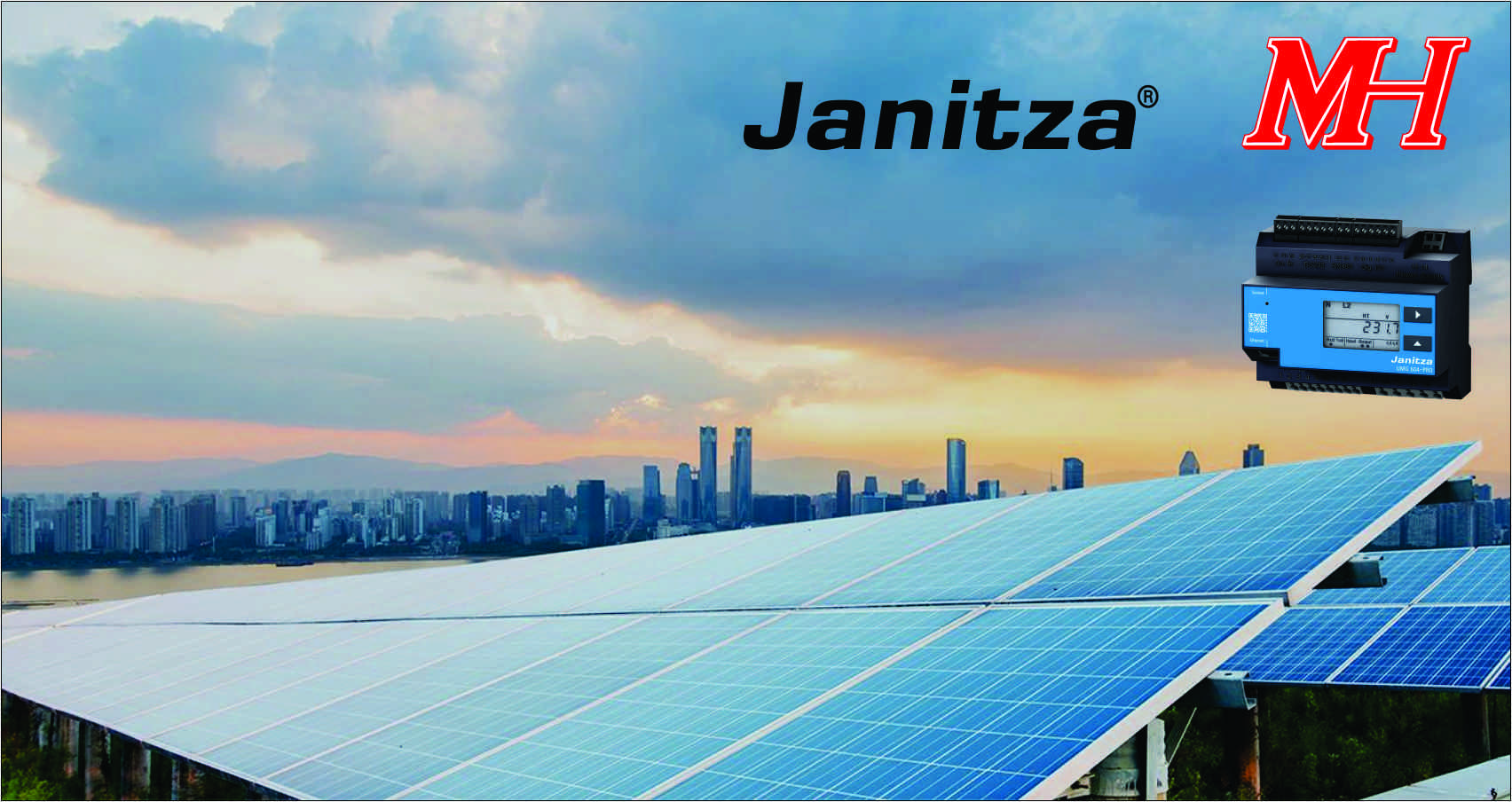 Dự án: Nhà máy điện mặt trời Bách Khoa Á Châu 1 - Lắp đặt đồng hồ giám sát chất lượng điện năng Janitza UMG 604E-PRO