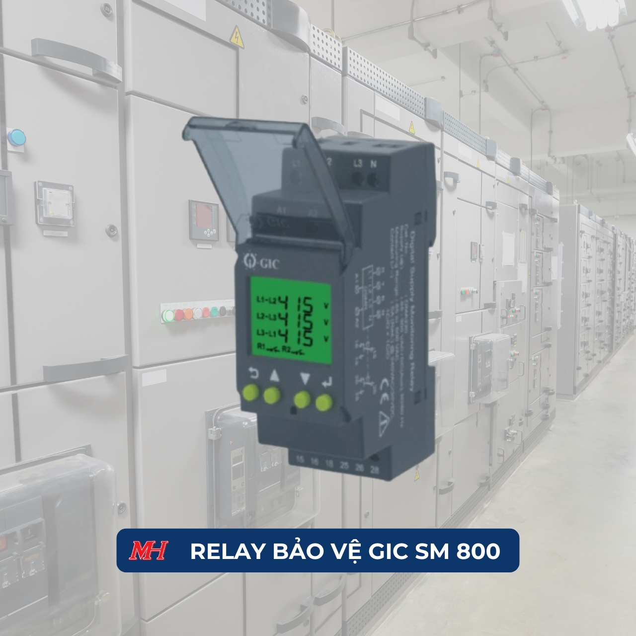 Relay bảo vệ điện áp GIC SM-800