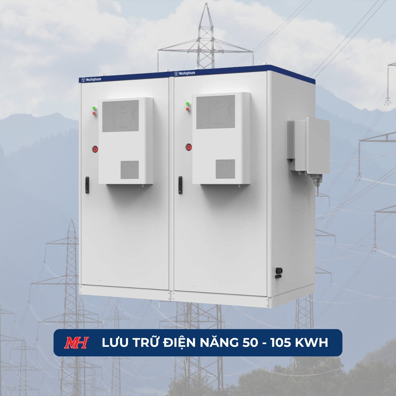 Hệ thống lưu trữ năng lượng công suất 50-105kwH